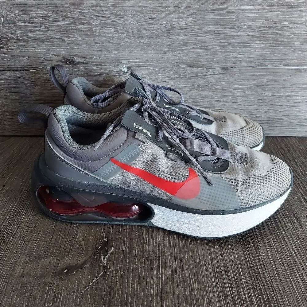 Nike Air Max 2021 GS 'Flat Pewter Siren Red' Shoe Size 5.5 Youth